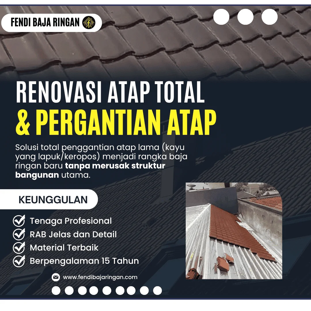 2 Renovasi atap total
