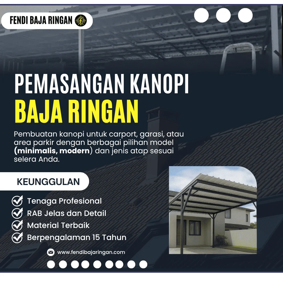 3 Pemasangan Kanopi
