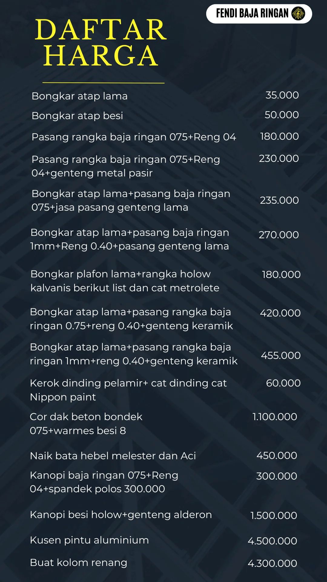 DAFTAR HARGA (2)